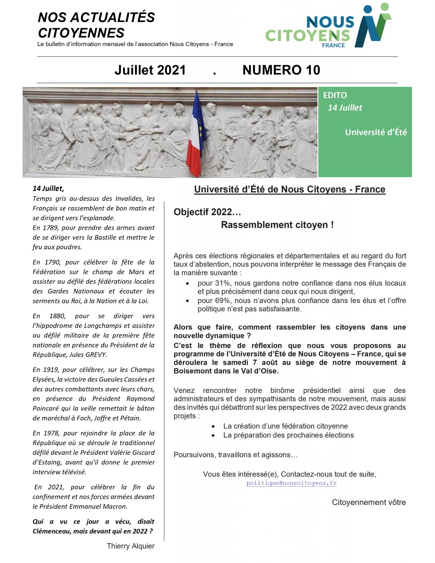 Lettre info n10 1ere page 1